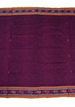 Pink Colour Sambalpuri Handloom Cotton Saree