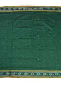 Green Colour Sambalpuri Handloom Cotton Saree