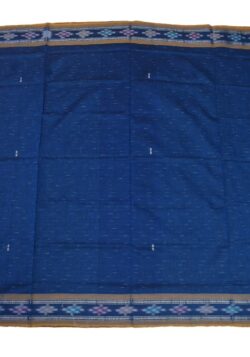 Navy Blue Colour Sambalpuri Handloom Cotton Saree