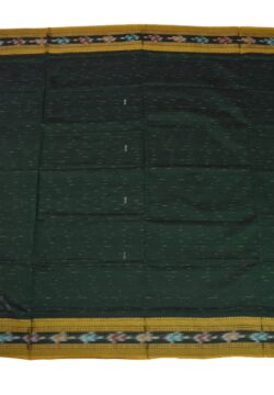 Green Colour Sambalpuri Handloom Cotton Saree