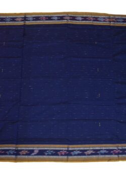 Blue Colour Sambalpuri Handloom Cotton Saree