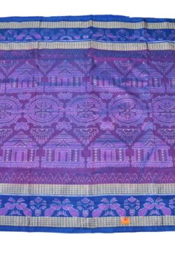 Purple Colour Sambalpuri Handloom Bandha Silk Saree