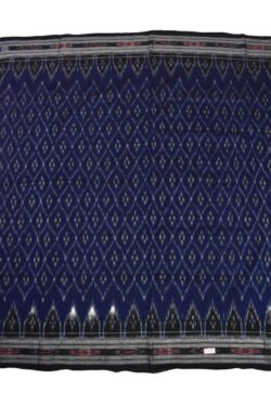 Blue Colour Sambalpuri Handloom Mania Bandha Cotton Saree