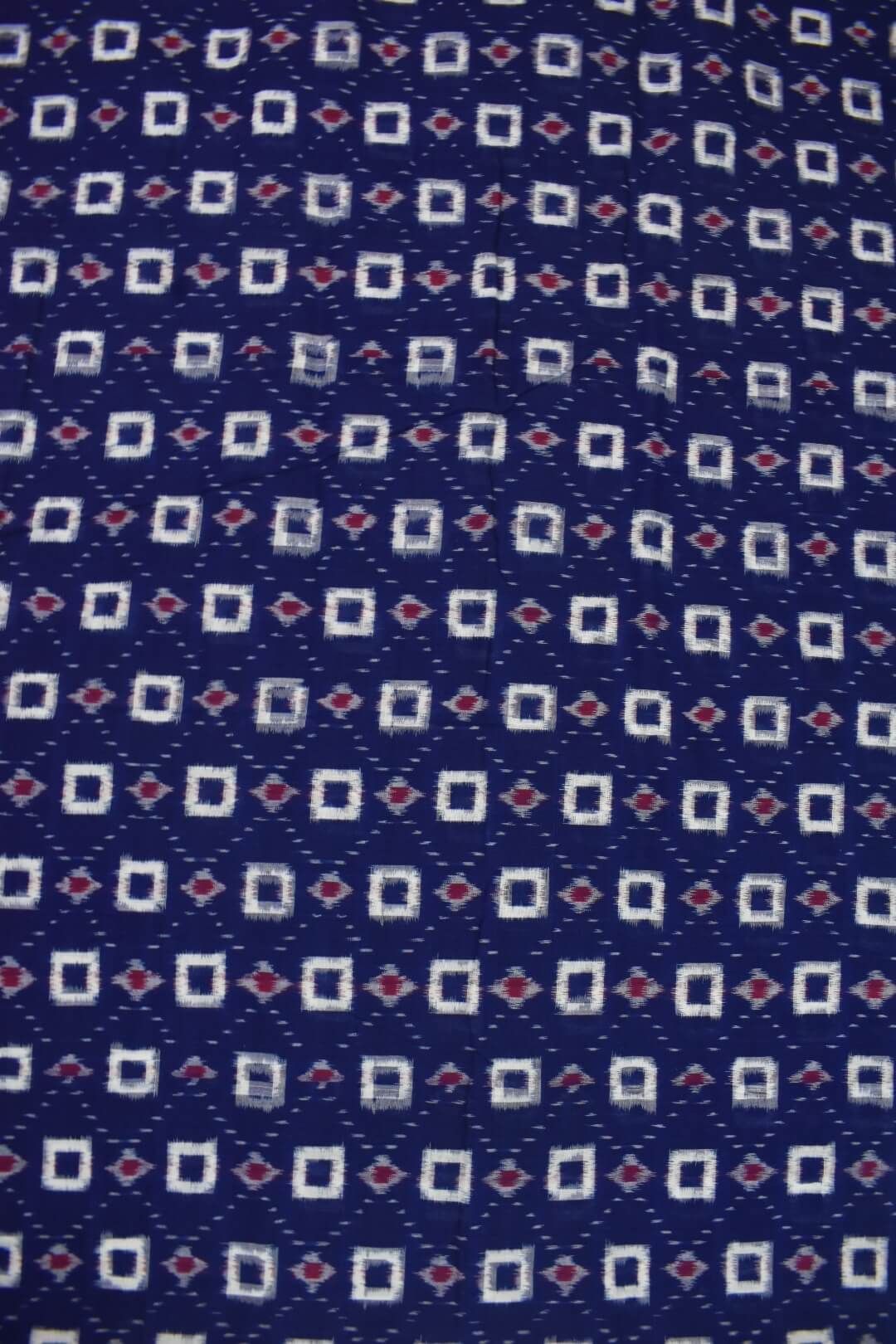 Blue Colour Nabakothi Design Sambalpuri Handloom Cotton Fabrics - Image 3