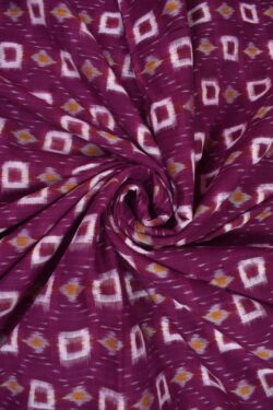 Pink Colour Nabakothi Design Sambalpuri Handloom Cotton Fabrics