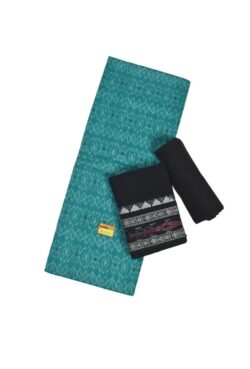 Rama green Colour Sambalpuri Handloom Cotton Dress Material