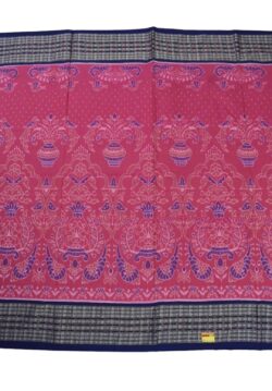 Pink Colour Sambalpuri Handloom Cotton Saree