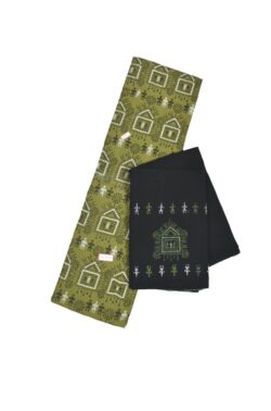 Mahendi Colour Sambalpuri Handloom Cotton Bomkai Dress Material