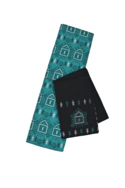 Rama Green Colour Sambalpuri Handloom Cotton Bomkai Dress Material