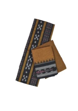 Black Colour Sambalpuri Handloom Cotton Bomkai Dress Material