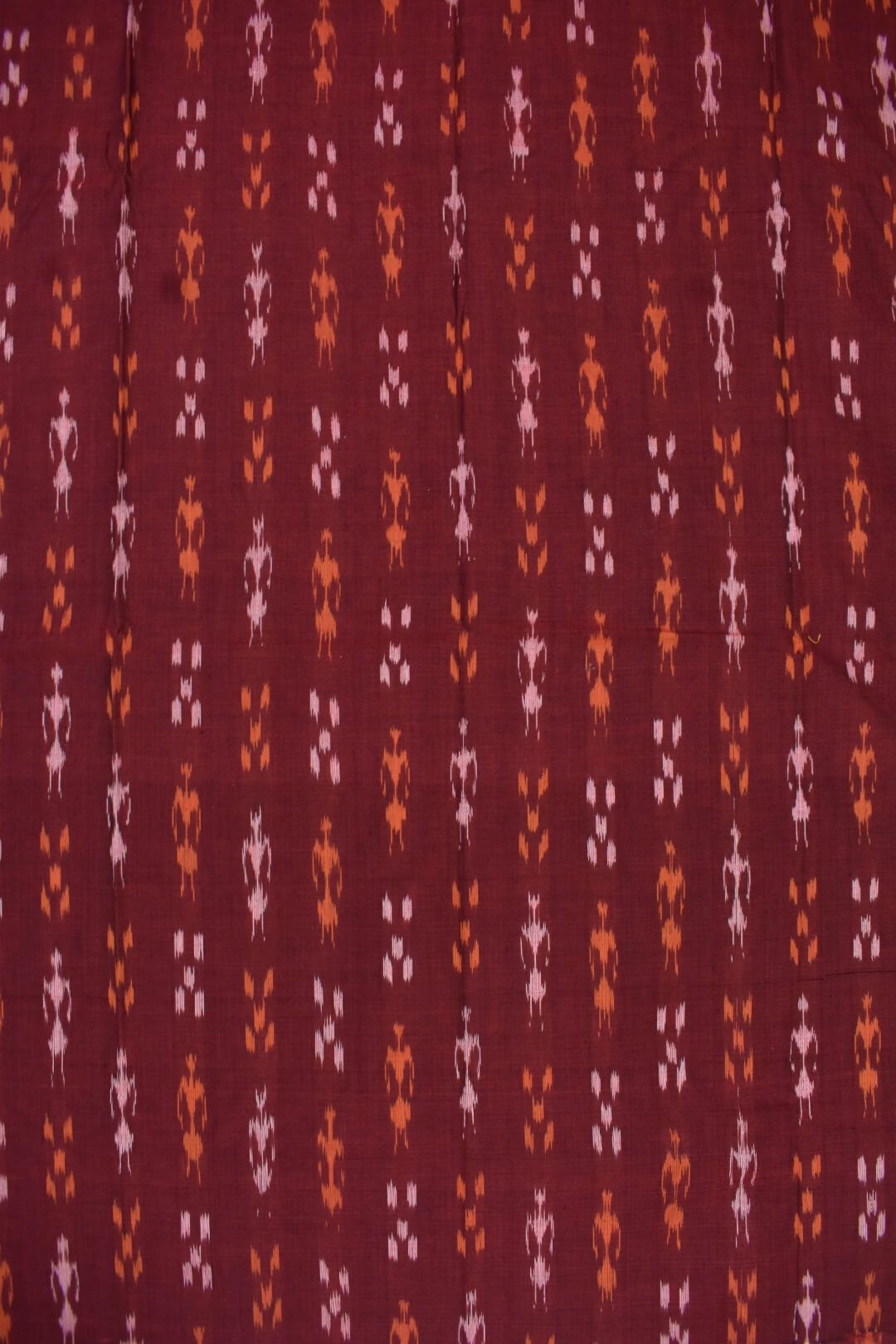 Maroon Colour Sambalpuri Handloom Cotton Bomkai Dress Material - Image 5