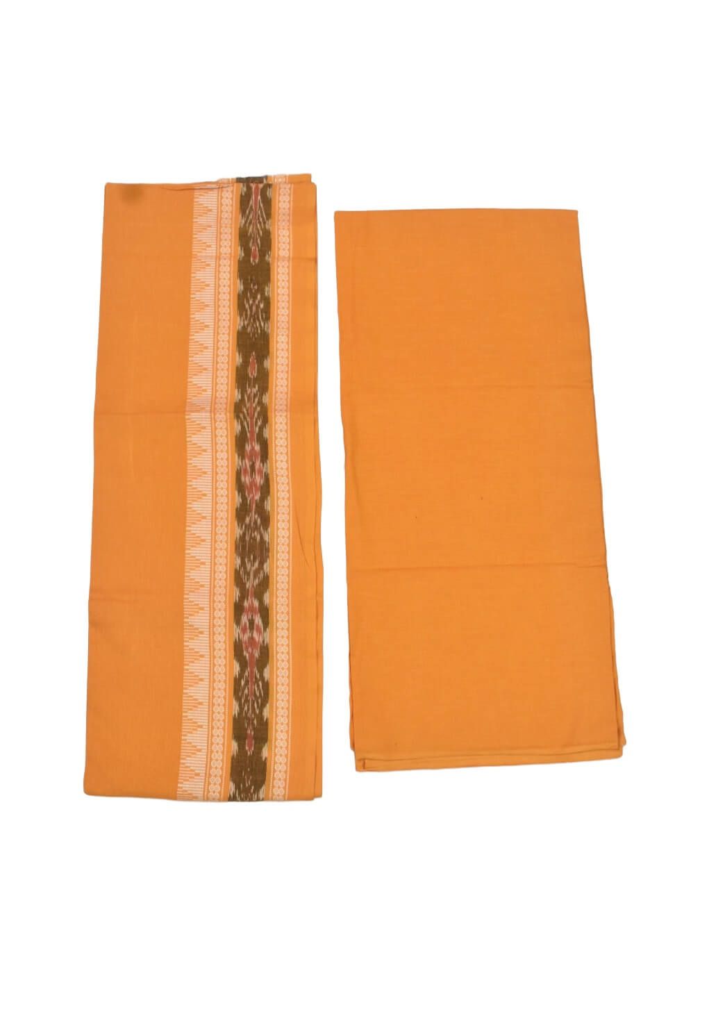 Maroon Colour Sambalpuri Handloom Cotton Bomkai Dress Material - Image 2