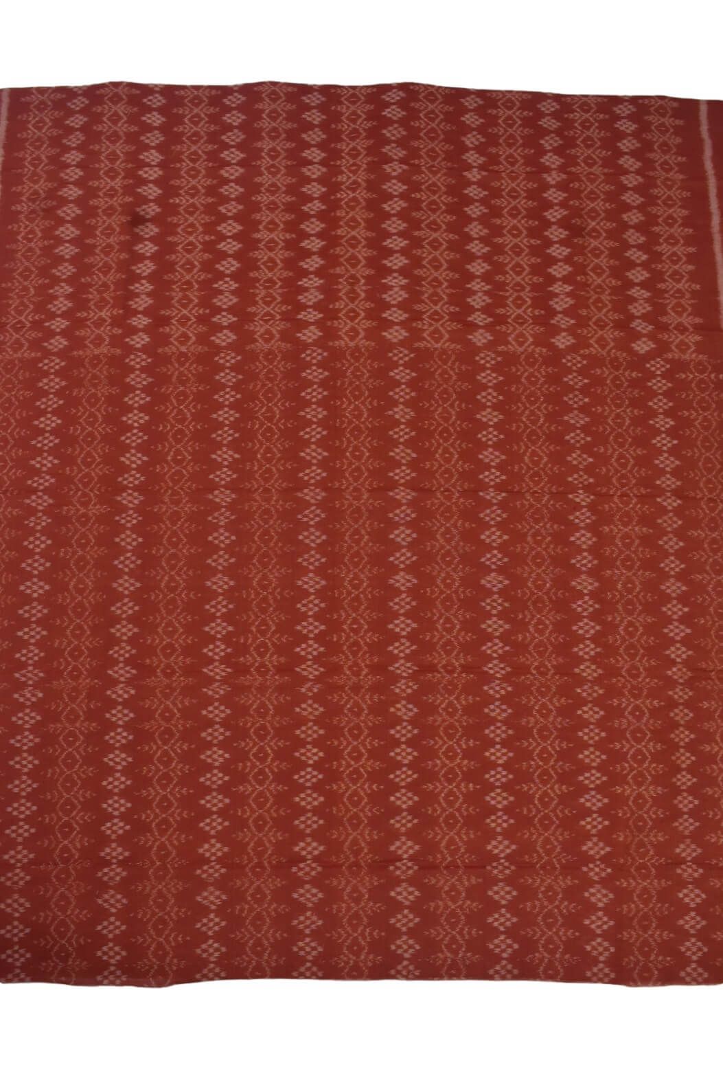 Orange Colour Sambalpuri Handloom Cotton Dress Material - Image 4