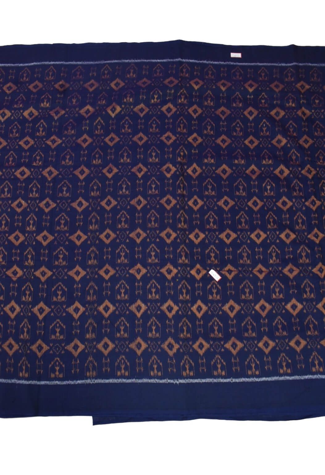 Blue Colour Sambalpuri Handloom Cotton Fabrics - Image 2