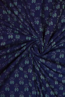 Blue Colour Sambalpuri Handloom Cotton Fabrics
