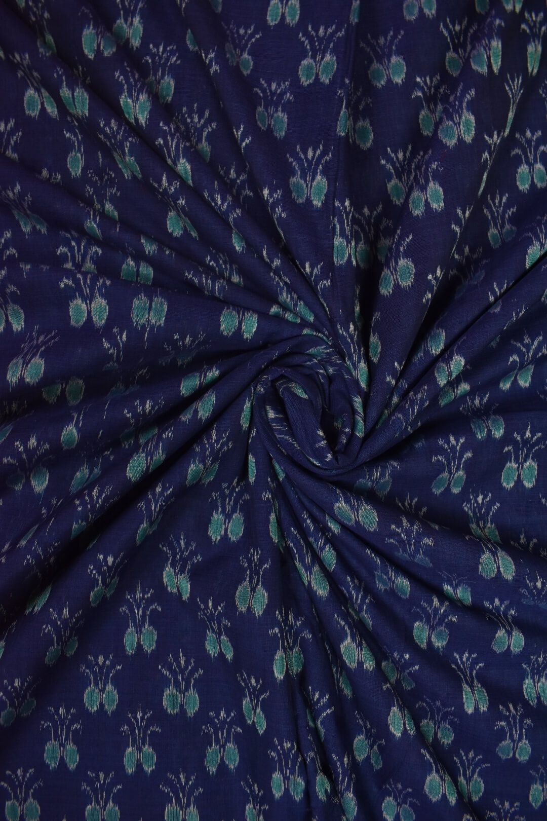 Blue Colour Sambalpuri Handloom Cotton Fabrics