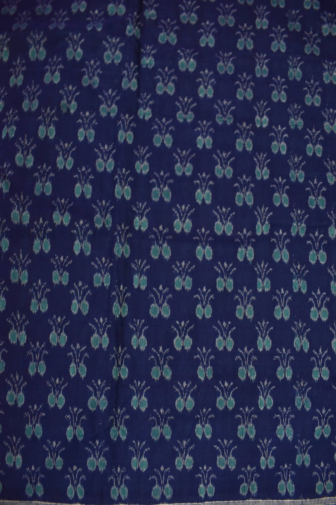 Blue Colour Sambalpuri Handloom Cotton Fabrics - Image 3