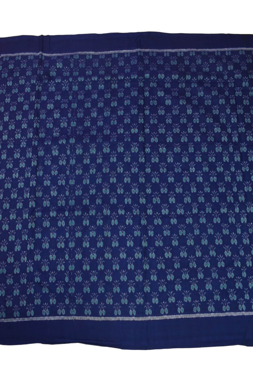 Blue Colour Sambalpuri Handloom Cotton Fabrics - Image 2