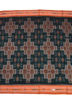 Green Colour Sambalpuri Handloom Mania Bandha Cotton Saree