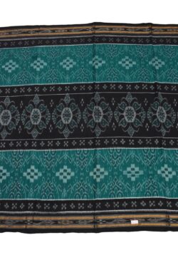 Green-Black Colour Sambalpuri Handloom Mania Bandha Cotton Saree