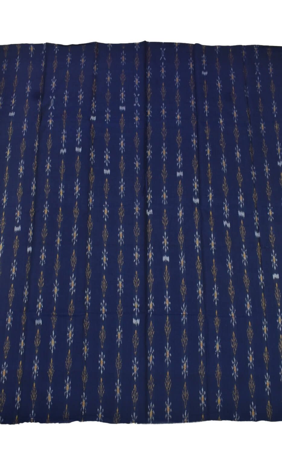 Blue Colour Sambalpuri Handloom Dress Material - Image 4