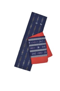 Blue Colour Sambalpuri Handloom Dress Material