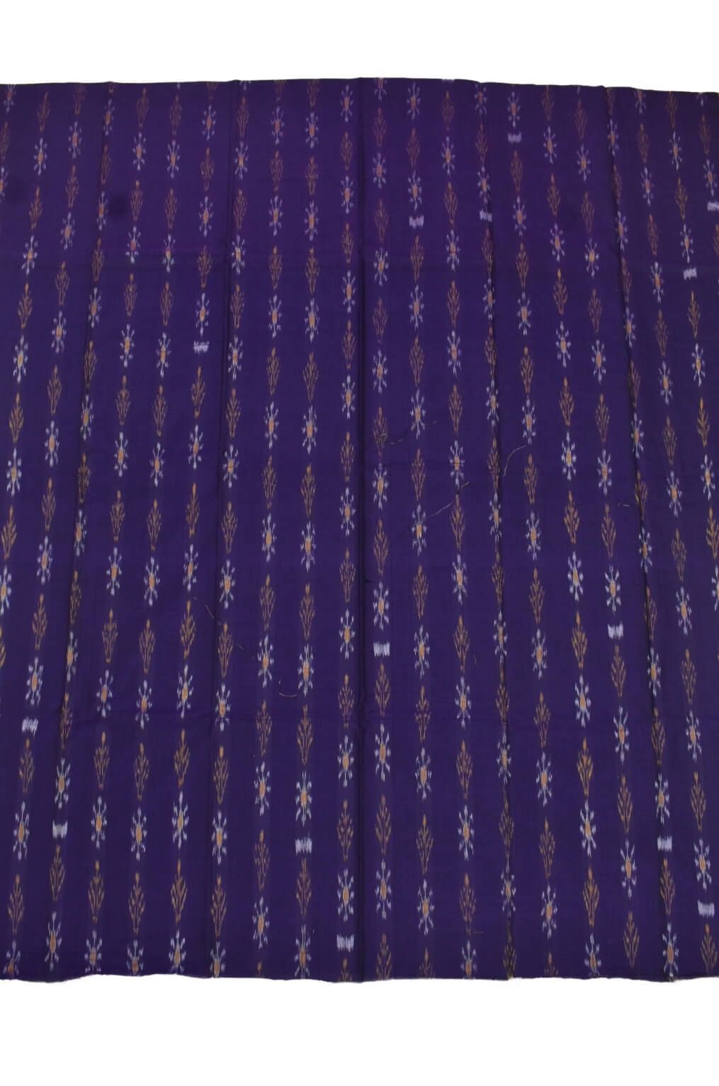 Blue Colour Sambalpuri Handloom Dress Material - Image 4