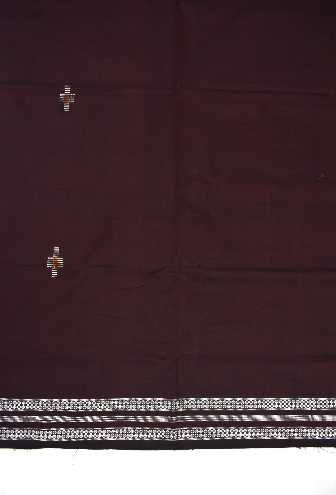 Brown Colour Sambalpuri Handloom Cotton Saree - Image 4