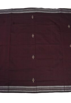 Brown Colour Sambalpuri Handloom Cotton Saree