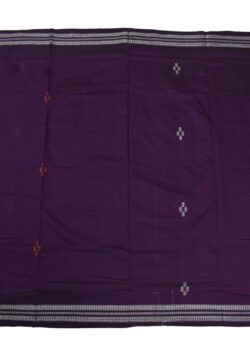 Purple Colour Sambalpuri Handloom Cotton Saree