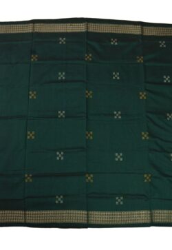 Green Colour Sambalpuri Handloom Cotton Saree