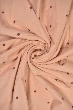 Peach Colour Sambalpuri Handloom Cotton Fabrics