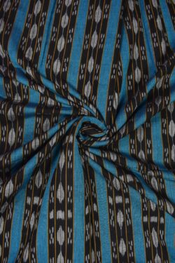 Blue-Black Colour Sambalpuri Handloom Cotton Fabrics