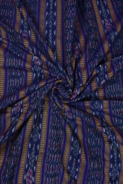 Blue Colour Sambalpuri Handloom Cotton Fabric