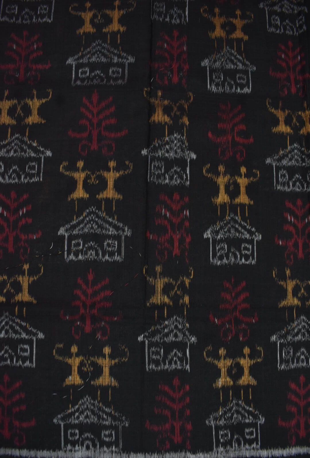 Black Colour Sambalpuri Handloom Cotton Dress Material - Image 5