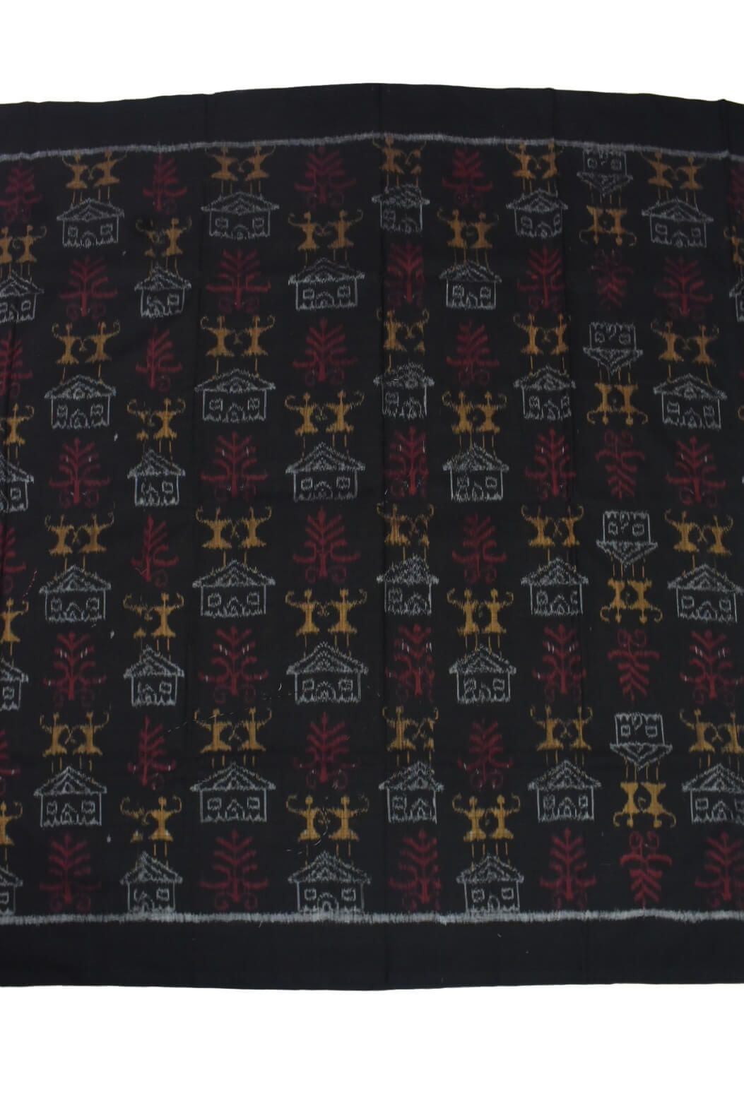 Black Colour Sambalpuri Handloom Cotton Dress Material - Image 4