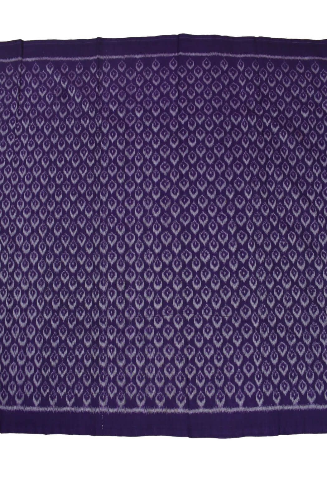 Violet Colour Sambalpuri Handloom Cotton Dress Material - Image 4