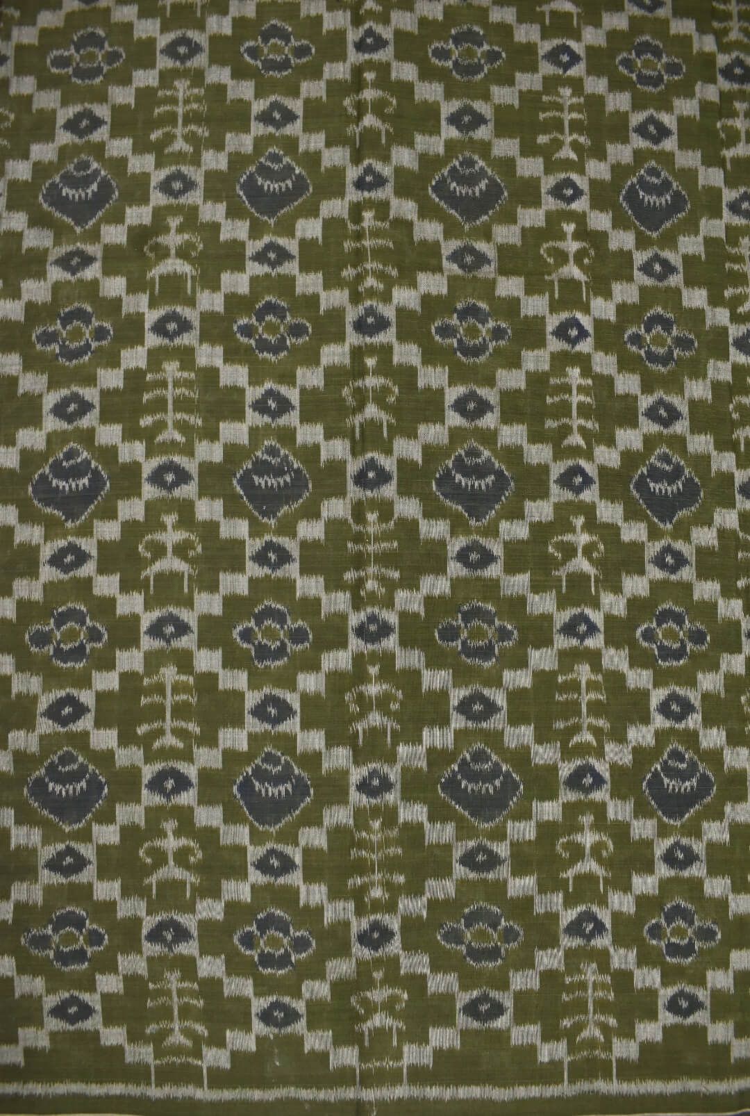 Mahendi Colour Sambalpuri Handloom Cotton Dress Material - Image 5