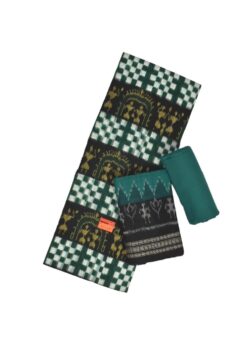 Black-Green Colour Sambalpuri Handloom Cotton Dress Material