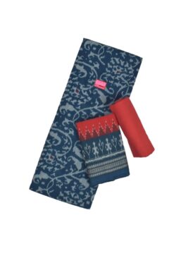 Blue Colour Sambalpuri Handloom Cotton Dress Material