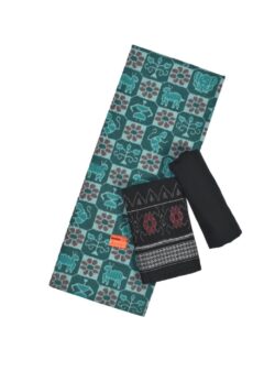 Blue Colour Sambalpuri Handloom Cotton Dress Material