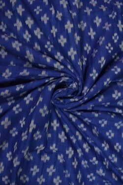 Blue Colour Sambalpuri Handloom Cotton Fabrics