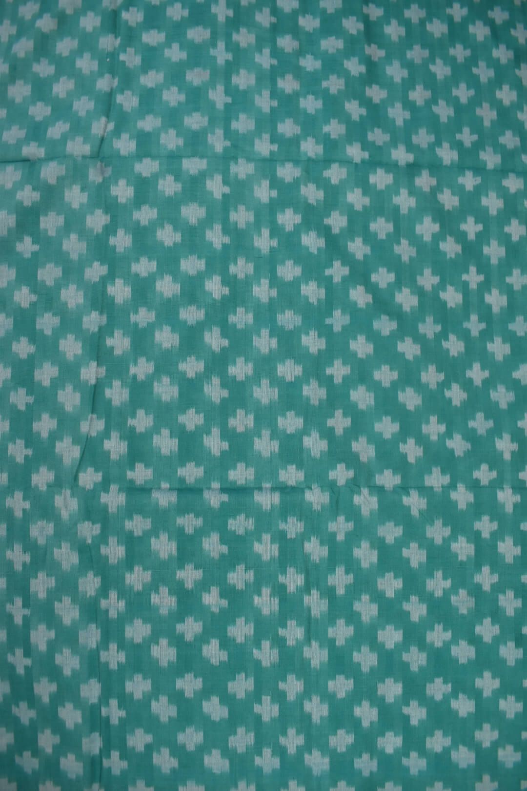 Rama Green Colour Sambalpuri Handloom Cotton Fabrics - Image 3