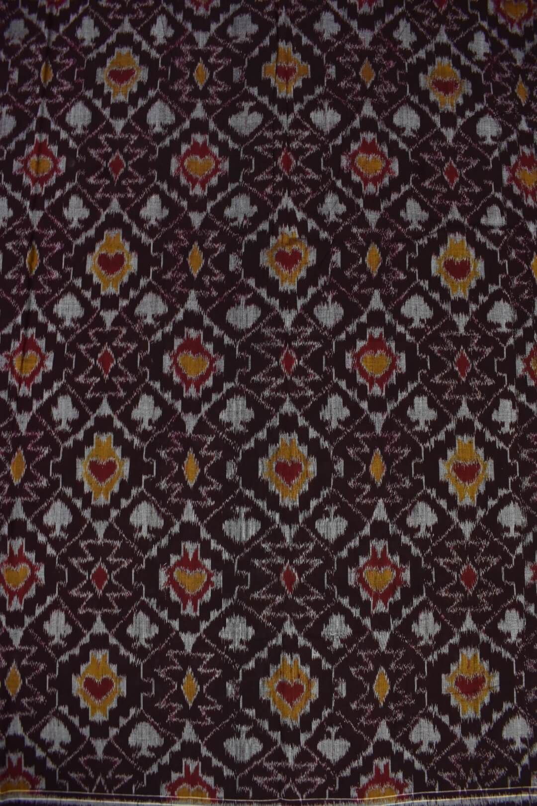 Black Colour Sambalpuri Handloom Cotton Dress Material - Image 5