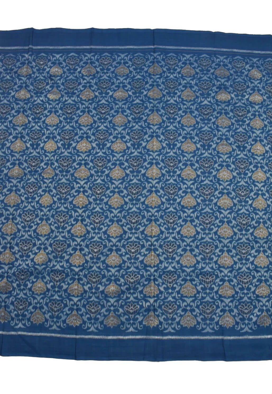 Sky Blue Colour Sambalpuri Handloom Cotton Dress Material - Image 4