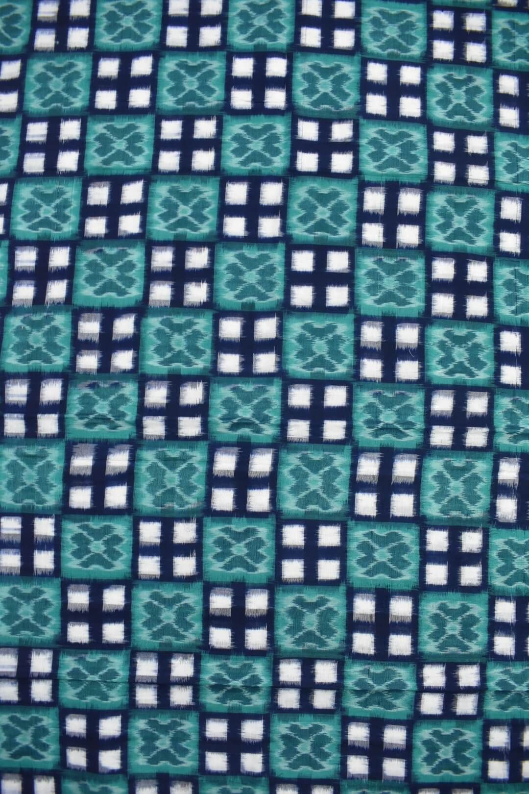 Sky Blue Colour Sambalpuri Handloom Cotton Dress Material - Image 5