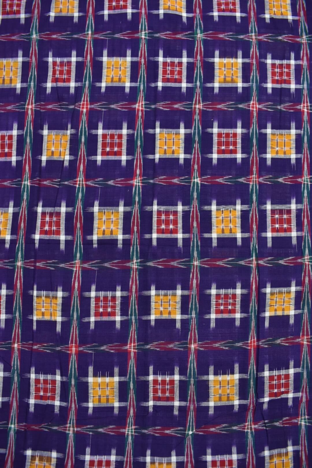 Violet Colour Aswini Design Sambalpuri Handloom Cotton Fabrics - Image 3