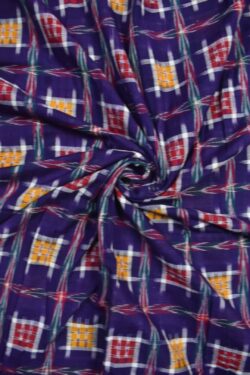 Violet Colour Aswini Design Sambalpuri Handloom Cotton Fabrics