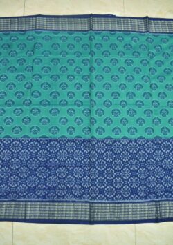 Sky Blue Colour  Sambalpuri Handloom Cotton Saree