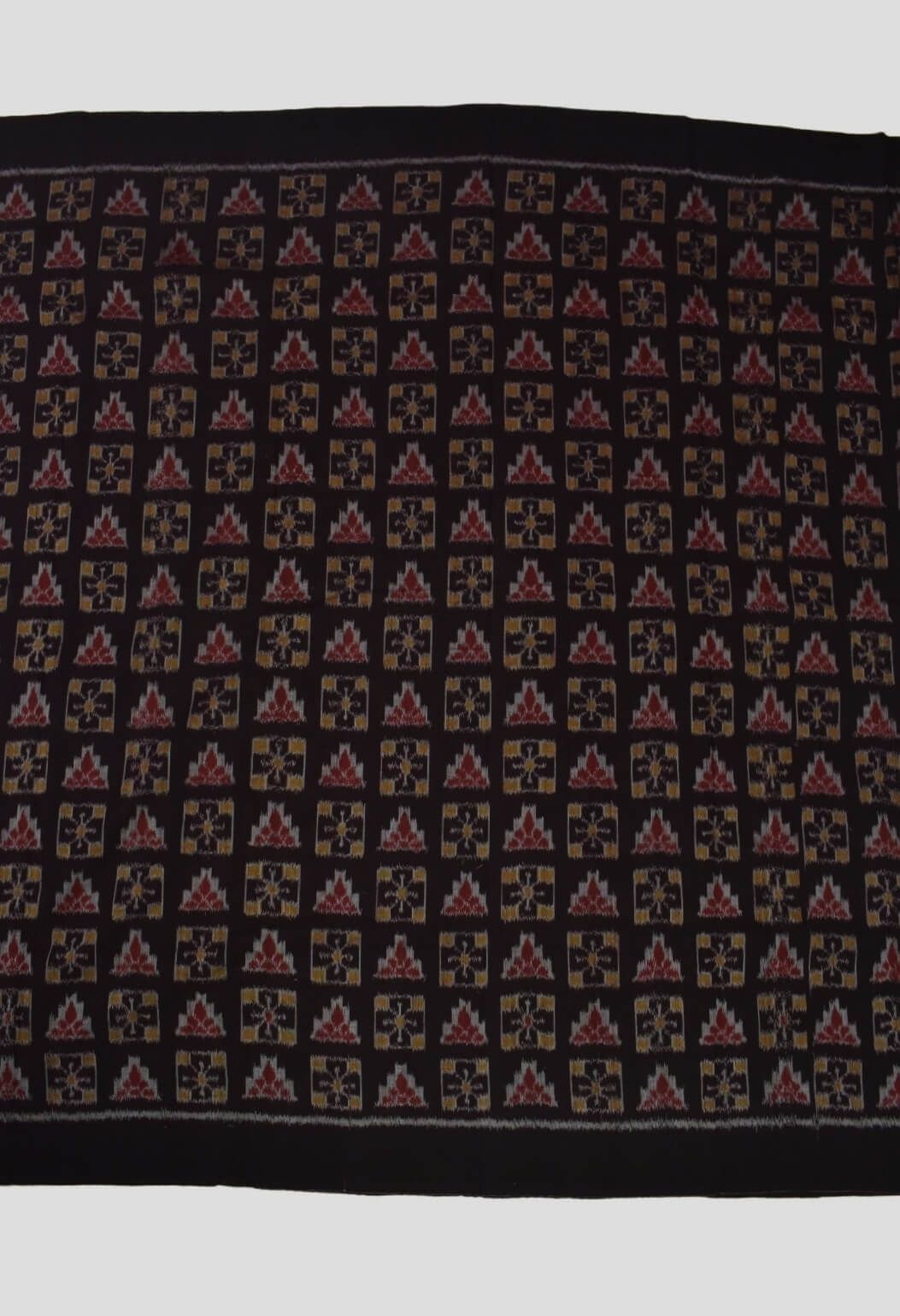 Black Colour Sambalpuri Handloom Cotton Dress Material - Image 4